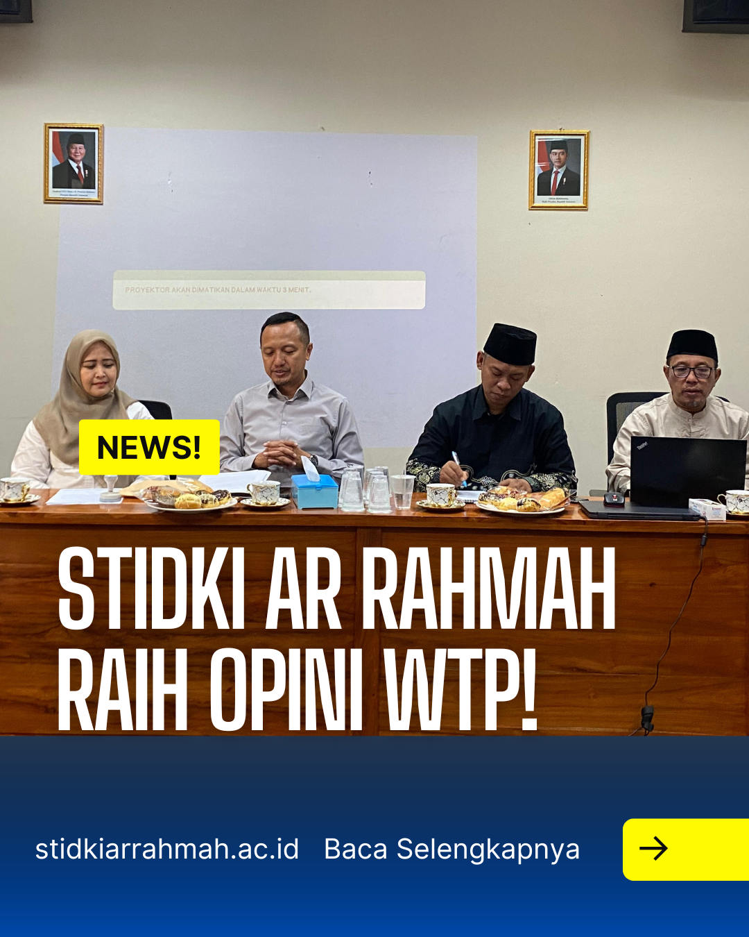 STIDKI Ar Rahmah Surabaya Raih Opini WTP dalam Audit Eksternal Keuangan 2025
